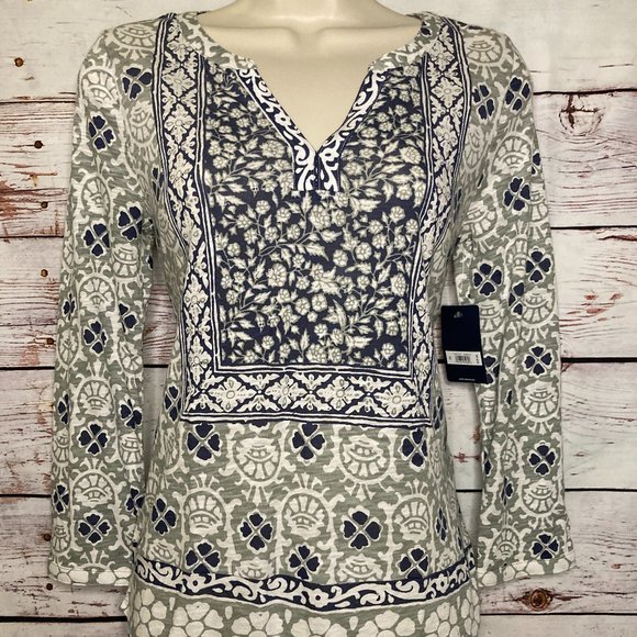 Lucky Brand | Boho Chic V-Neck Top BNWT $49.50 | X - Picture 1 of 8